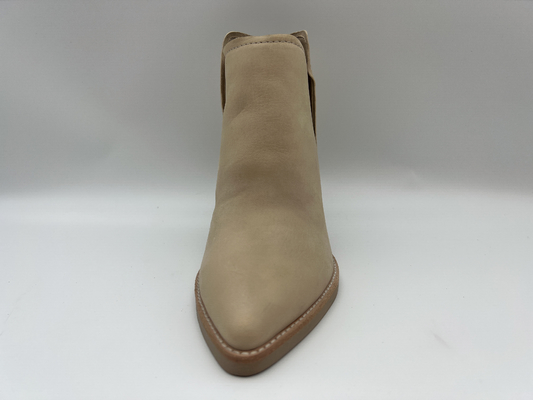 Bayan Slip On Hakiki Deri Yüksek Topuk Elbise Botları, Pembe Moda Ayak Bileği Çizmeler