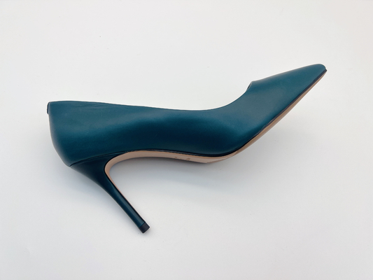 Lacivert Kadın Pompaları Sivri Burunlu Kapalı Burunlu 5cm Stiletto