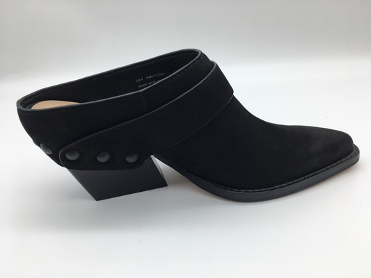 Kapalı Toe Wedge Bayan Deri Elbise Ayakkabı Yumuşak İki Ton Full Wrap Üst